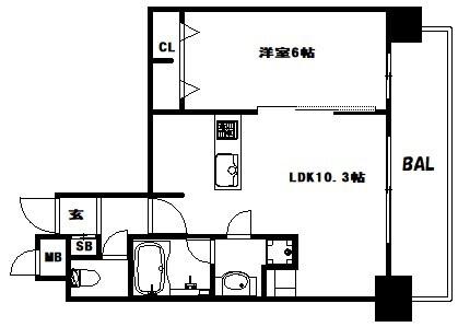 アプリーレ神戸元町 間取り図画像