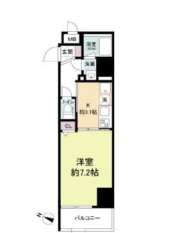 アプリーレ三宮イースト 間取り図画像