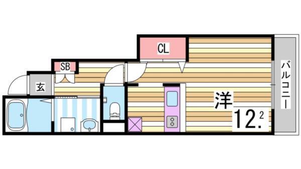 サンハイツ北六甲参番館 間取り図画像