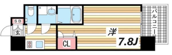 エスリード神戸三宮ノースゲート 間取り図画像
