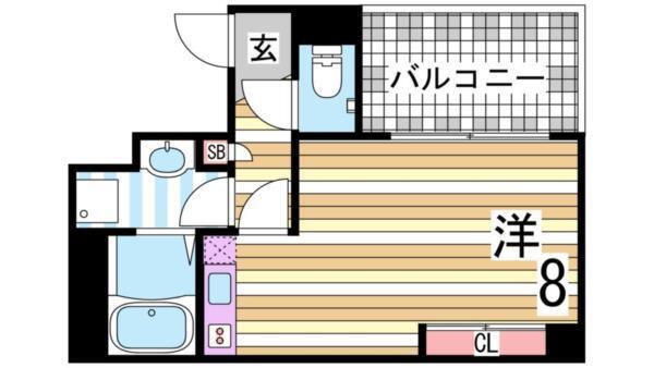 アスヴェル神戸元町II 間取り図画像