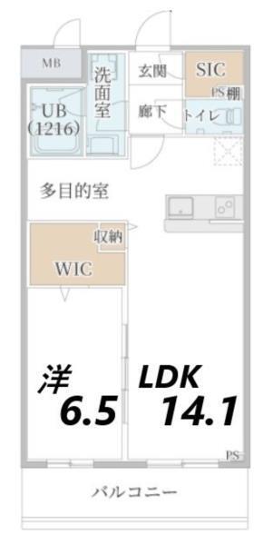 KS Grand River 間取り図画像
