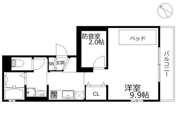 パインウエスト夙川 間取り図画像