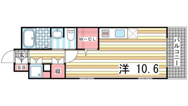 サムティ三宮レガニール 間取り図画像