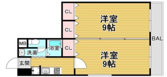 キャッスルプラザ甲子園アネックス 間取り図画像