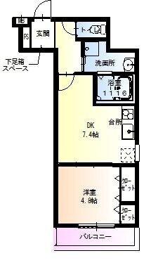 フジパレス西宮津門II番館 間取り図画像