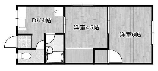 コーポセイゲツ東棟 間取り図画像