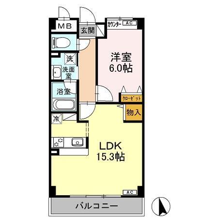 MINT甲子園三番町 間取り図画像