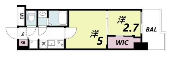 セレニテ兵庫エクラ 間取り図画像