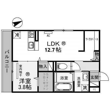 ローテローゼ物部 間取り図画像