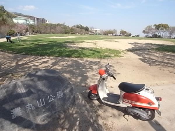 丸山公園：527m