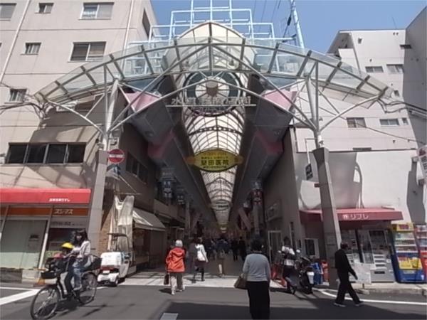水道筋商店街：502m