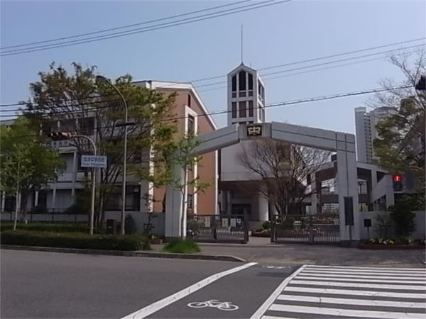 向洋中学校：397m