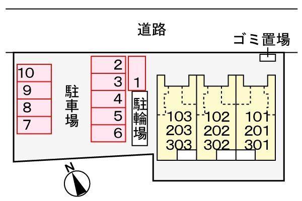 サンティエＮＡＧＡＩ 駐車場