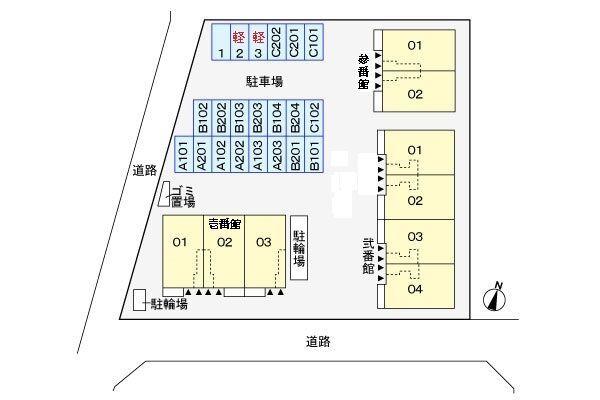 ラッフィナート・カーサ壱番館 駐車場