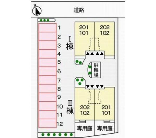 ベル　ブリーズII 駐車場