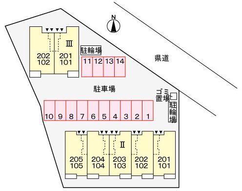 フェリースIII 駐車場