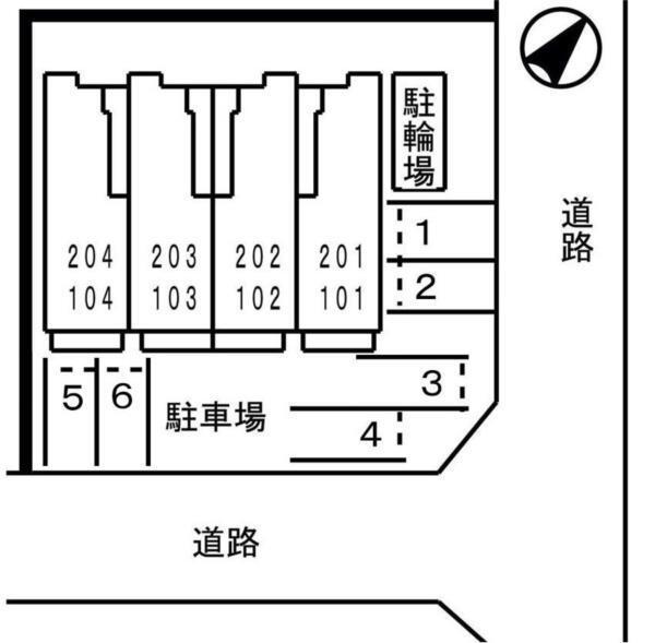 ヴィーヴル　スミヨシ 駐車場