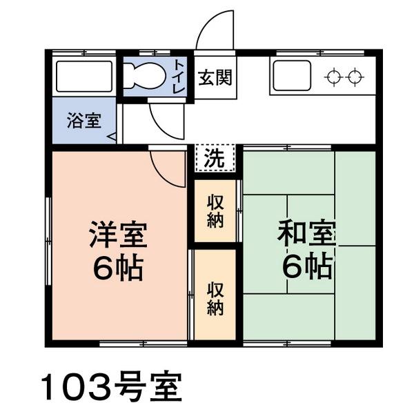 市原市島野アパート 間取り図画像
