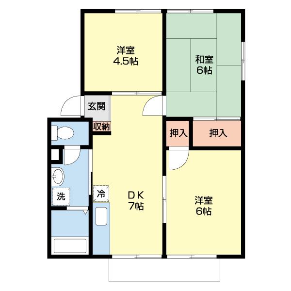 アーバン市原7号館（102） 間取り図画像