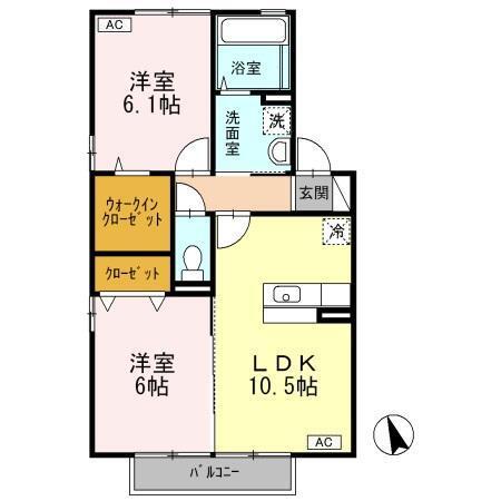 フロラシオン　西館（202） 間取り図画像