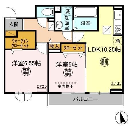 レイワンＡＢ（A102） 間取り図画像