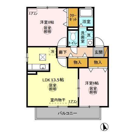 アルカイックシャトー　東館（105） 間取り図画像