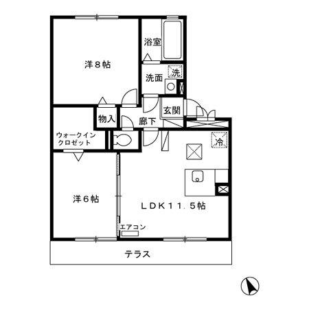 ルヴァン コート　弐番館（102） 間取り図画像