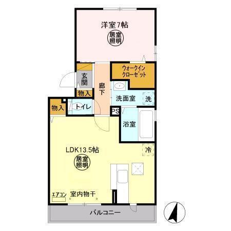 クレスティーユ（101） 間取り図画像