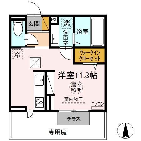 エストレーラ金田西（102） 間取り図画像