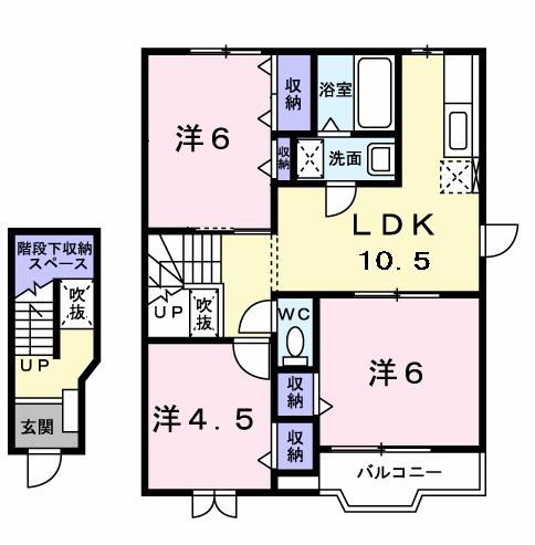 スウィート　ドリーム　Ⅰ（202） 間取り図画像