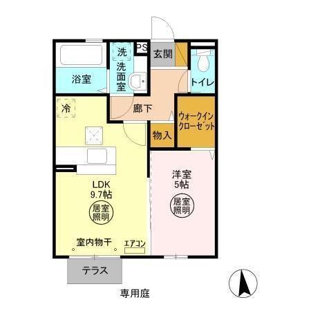 サウザンドサニー　EAST（102） 間取り図画像