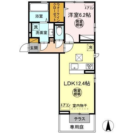 エストレーラ金田西（101） 間取り図画像