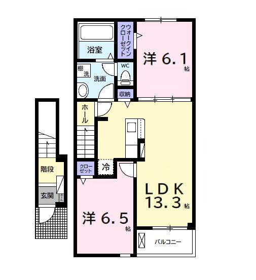 ベイサイドアクアＡ（202） 間取り図画像