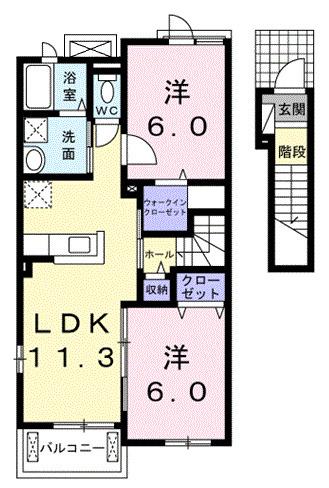 アルモニーⅡ（203） 間取り図画像