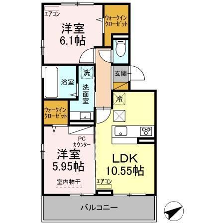 ブルームコート（105） 間取り図画像