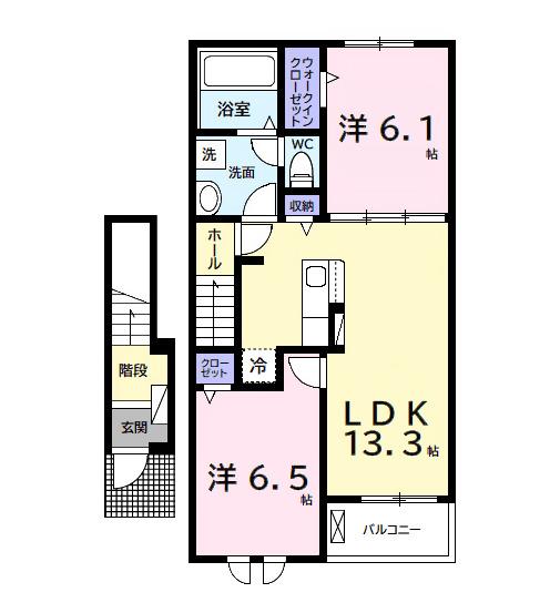 Ｋメゾン君津（203） 間取り図画像