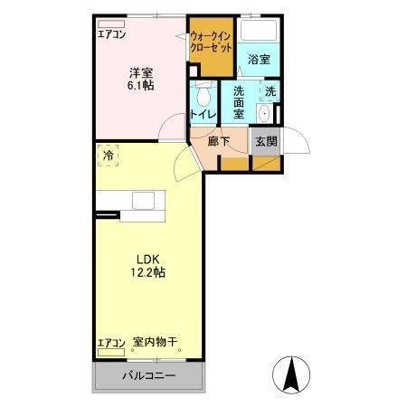 メゾンあき（207） 間取り図画像