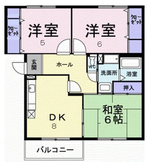 ボナール山の手パートⅡ（204） 間取り図画像