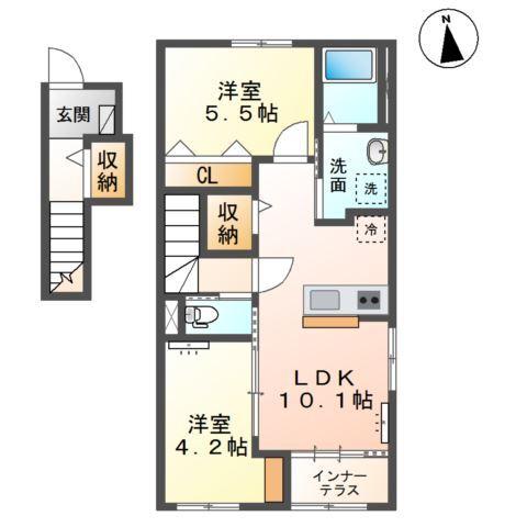 ソランジュ 間取り図画像
