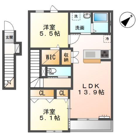 セラン 間取り図画像