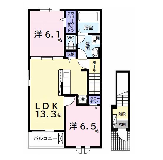 エクセレント　アークⅠ（201） 間取り図画像