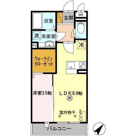 ベイリーフ（303） 間取り図画像