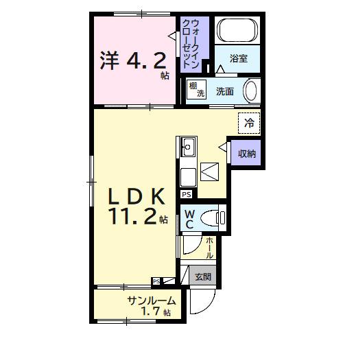 アネックス　ワン（101） 間取り図画像