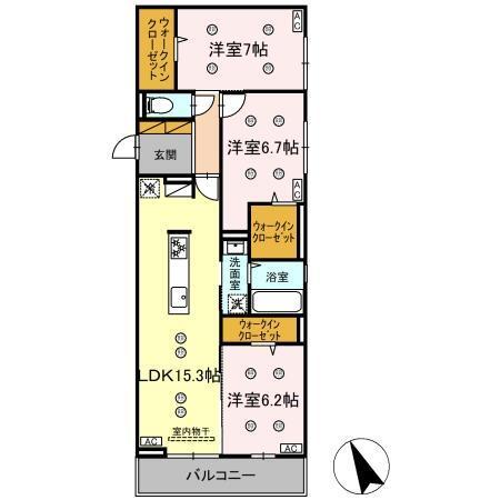 プレアデス（301） 間取り図画像