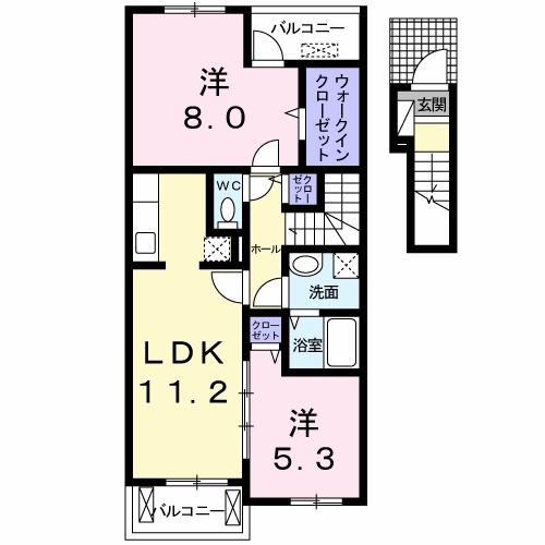 フェア・ステージ羽鳥野Ｂ（203） 間取り図画像