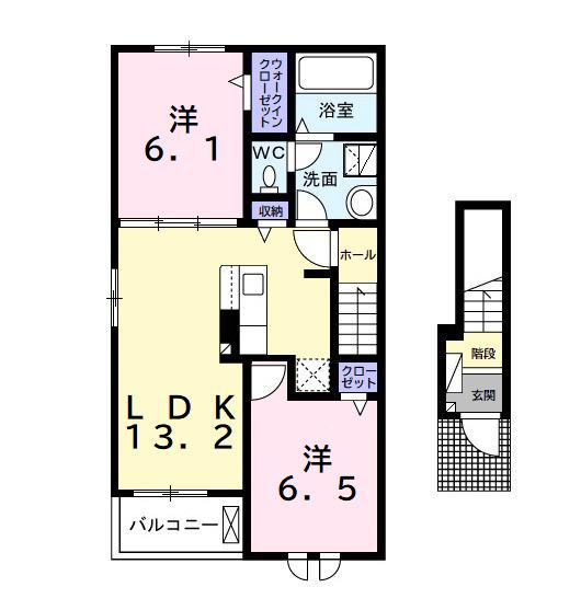 グレイスレジデンス　館山Ａ（201） 間取り図画像
