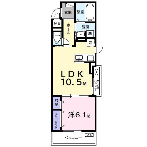 ルポン　ボヌール（301） 間取り図画像
