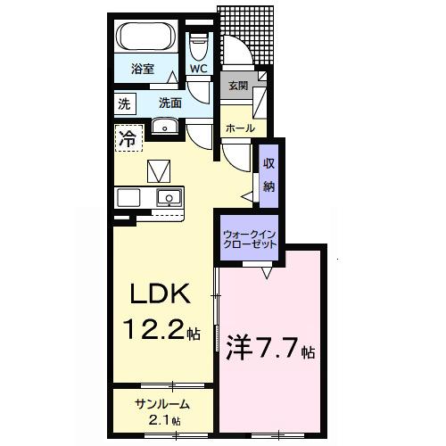 ガーデンハウス富津Ⅰ（104） 間取り図画像