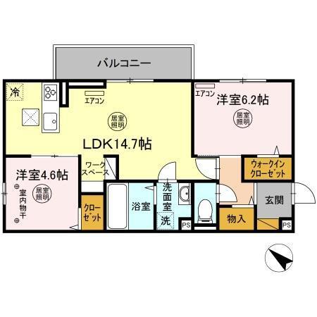 リゾナーレアクア（105） 間取り図画像
